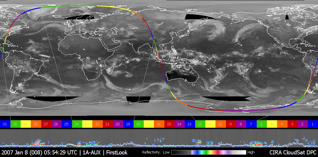 A Quicklook image showing what the satellite data overlays look like